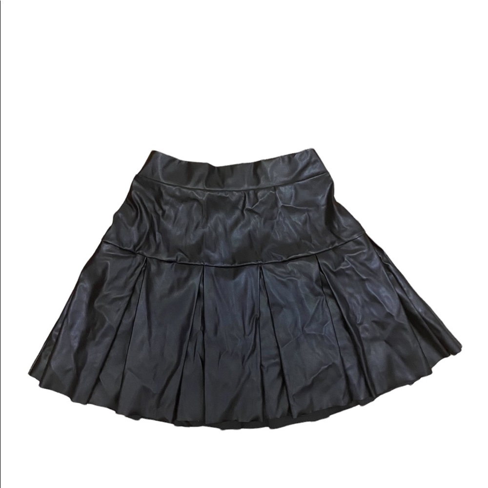 Faux Leather tennis skirt